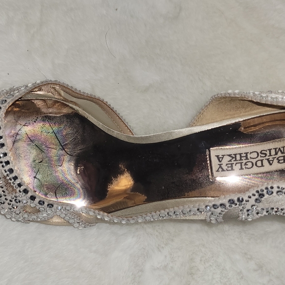 Badgley Mischka Marissa Ivory pumps size 10 - USED 1 TIME - Picture 5 of 9